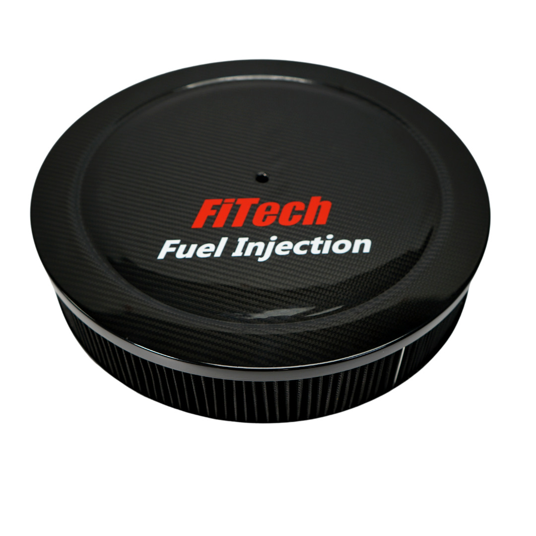 FITECH 42201 14" X 2" DROPBASE AIR CLEANER ASSEMBLY WITH CARBON LID