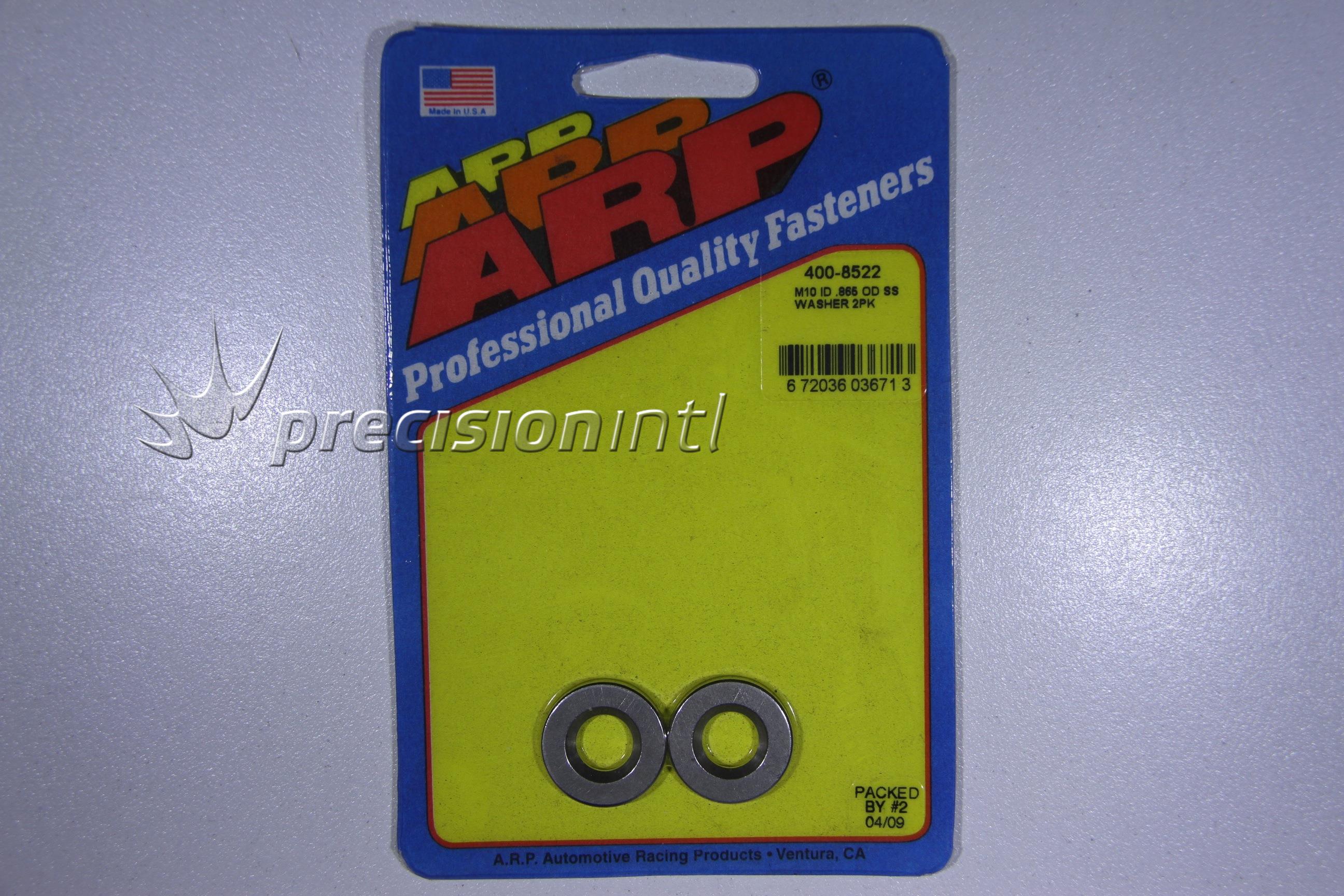 ARP 4008522 SS WASHERS WITH CHAMFER M10 IDP.865 ODP.160 THICK 2PK