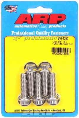 ARP 613-1250 S/S Bolt Kit - 12pt. (5) 3/8-16 x 1.250 ARP 613-1250 S/S Bolt Kit - 12pt. (5) 3/8-16 x 1.250