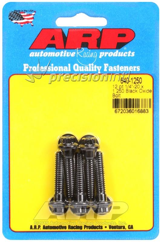 ARP 611-1250 Polished Stainless Steel 12-Point Bolts – 1/4-20 X 1.25″, Set Of 1