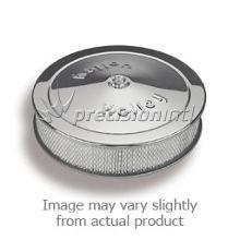 Holley 10" Chrome Round Air Cleaner - 5-1/8" Neck, Open Element, Low Restriction