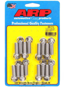 ARP 400-1112 SS HEX HEADER BOLT KIT BB CHEV 3/8-1.000 UNIVERSAL FIT 16 PACK