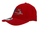 JE J327X CURVED BILL HAT RED SMALL/MEDIUM