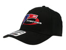 JE J328X CURVED BILL HAT BLACK LARGE/ X-LARGE