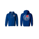 JE W1538L ZIP UP HOODIE BLUE - MENS LARGE