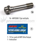 ARP 258-6301 ARP2000 12PT ROD BOLT SET FORD GODZILLA 7.3