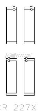 KING CR 227XPC0.25 010 XP CONROD BEARING PAIRS (2CYL) W/ pMaxKote AUDI VW V5 V6 V8 V10