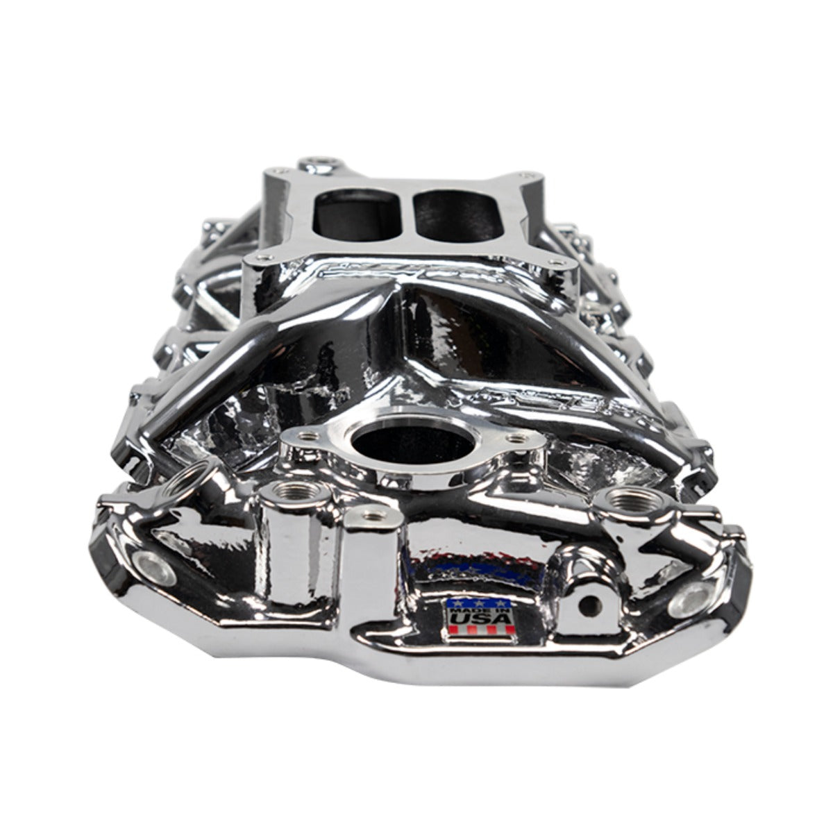 EDELBROCK 2701-CP CHROME PLASMA PERFORMER EPS DUAL PLANE INTAKE MANIFO