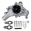 EDELBROCK 88110 VICTOR SERIES WATER PUMP LONG SATIN FINISH SB CHEV 283-400 V8