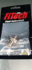 FITECH 60023 GO EFI THROTTLE BODY RETURN PORT FITTING 10MM TO AN-6 MALE