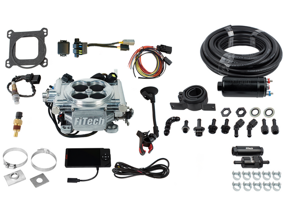 FITECH 31001 GO EFI 4 200-600HP ALLOY EFI SYSTEM WITH INLINE FUEL DELIVERY KIT