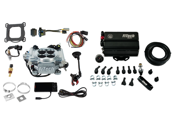 FITECH 35501 GO EFI 4 600HP ALLOY SELF TUNING EFI SYSTEM WITH FORCE FUEL KIT