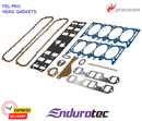 ENDUROTEC / FEL-PRO GSCX142FE VRS GASKET SET HOLDEN V8 RED INCLUDES FELPRO HEAD GASKETS