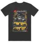 PRECISION GTSRLADYXS GTSR LADIES T-SHIRT BLACK X-SMALL