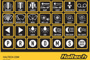 HALTECH HT-011500 CAN KEYPAD LABEL SET