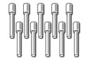 HALTECH HT-030052 PLASTIC AMP SUPERSEAL CONNECTOR WATERPROOFING/BLANKING PINS ONLY