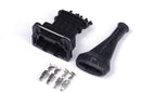 HALTECH HT-030311 PLUG AND PINS ONLY - BOSCH 4 PIN JUNIOR TIMER FEMALE CONNECTOR