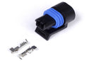 HALTECH HT-030411 PLUG AND PINS ONLY - DELPHI 2 PIN GM STYLE COOLANT TEMP CONNECTOR (BLACK)