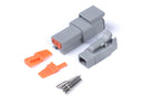 HALTECH HT-031012 PLUG AND PINS ONLY - MATCHING SET OF DEUTSCH DTM-2 CONNECTORS (7.5 AMP)