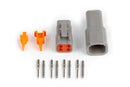 HALTECH HT-031014 PLUG AND PINS ONLY - MATCHING SET OF DEUTSCH DTM-4 CONNECTORS (7.5 AMP)