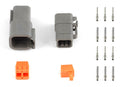 HALTECH HT-031015 PLUG AND PINS ONLY - MATCHING SET OF DEUTSCH DTM-6 CONNECTORS (7.5 AMP)