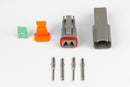 HALTECH HT-031112 PLUG AND PINS ONLY - MATCHING SET OF DEUTSCH DT-2 CONNECTORS (DT06-2S + DT04-2P) - (1