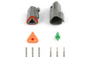 HALTECH HT-031113 PLUG AND PINS ONLY - MATCHING SET OF DEUTSCH DT-3 CONNECTORS (DT06-3S + DT04-3P) - (1