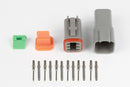 HALTECH HT-031115 PLUG AND PINS ONLY - MATCHING SET OF DEUTSCH DT-6 CONNECTORS (DT06-6S + DT04-6P) - (