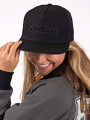 HALTECH HT-301000 SNAP BACK CAP BLACK ON BLACK