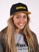 HALTECH HT-301001 SNAPBACK CAP BLACK WITH YELLOW LOGO