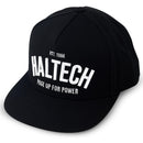 HALTECH HT-301002 SNAP BACK CAP BLACK WITH WHITE TEXT