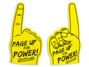 HALTECH HT-309023 "PAGE UP FOR POWER" FOAM FINGER