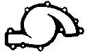 DURAPRO GSKA68910D WATER PUMP GASKET 10 PACK HOLDEN V6 3.8L L67 LG2 L27 LN3 L36