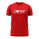 KING 1103-UM0190 RETRO MASCOT GRAPHIC T-SHIRT RED 2X-LARGE