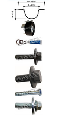 DAYCO KTB461E TIMING BELT KIT FORD FIESTA WP WQ WS FOCUS LS LV VOLVO S40 1.4 1.6L