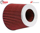 K&N RG-1001RD UNIVERSAL CONE CLAMP ON AIR FILTER 6"ROUND 5.5"HEIGHT 4" FLANGE IN
