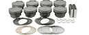 MAHLE 930258240 3.640¨ Forged dish top pistons (set of 8) Rings inc suits Ford Coyote Gen 2