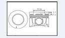 HYPATEC PTIS40954GDB STD PISTON SET ISUZU 4JJ1-TC 9/16-ON USE RS6985 STD RINGS NLA