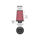 K&N RU-1045 Universal Air Filter 3-1/2Flg 5-1/2B 4T 8H