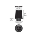 K&N RU-5171HBK UNIVERSAL REUSABLE CLAMP ON AIR FILTER 4"FLG, 8"B, 6-5/8"T; 8"H