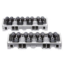EDELBROCK 5073 E-STREET S-PLUG 70CC CYLINDER HEADS COMPLETE PAIR SB CHEV 262-400V8