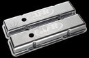 AFR 6706 STD POLISHED ALLOY VALVE COVERS (PR) SBC INC GROMMETS/BAFFLES
