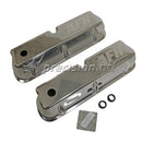 AFR 6714 TALL POLSHD ALLOY VALVE COVERS (PR) SBF INC GROMMETS/BAFFLES