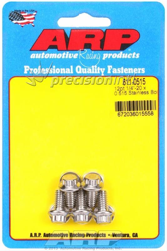 ARP 611-0515 1/4-20 X 0.515 12PT SS PACK OF 5 BOLTS