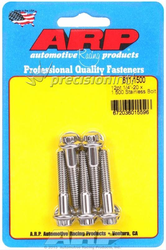 ARP 611-1500 1/4-20 X 1.500 12PT SS PACK OF 5 BOLTS