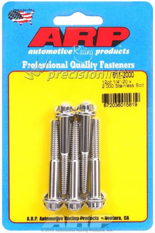 ARP 611-2000 1/4-20 X 2.000 12PT SS PACK OF 5 BOLTS
