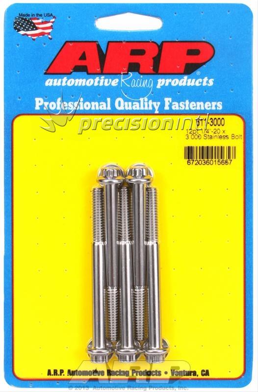 ARP 611-3000 1/4-20 X 3.000 12PT SS PACK OF 5 BOLTS