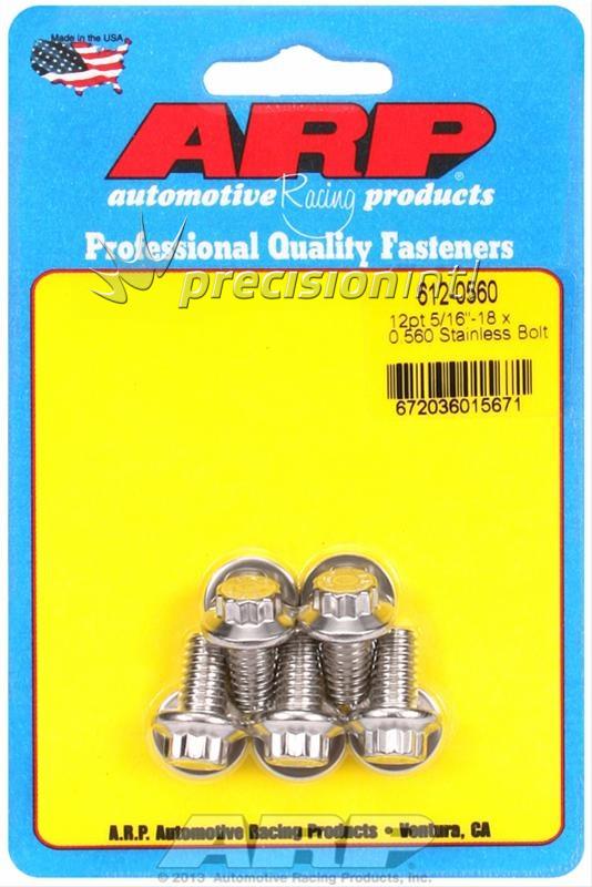 ARP 612-0560 5/16-18 X 0.560 12PT SS PACK OF 5 BOLTS