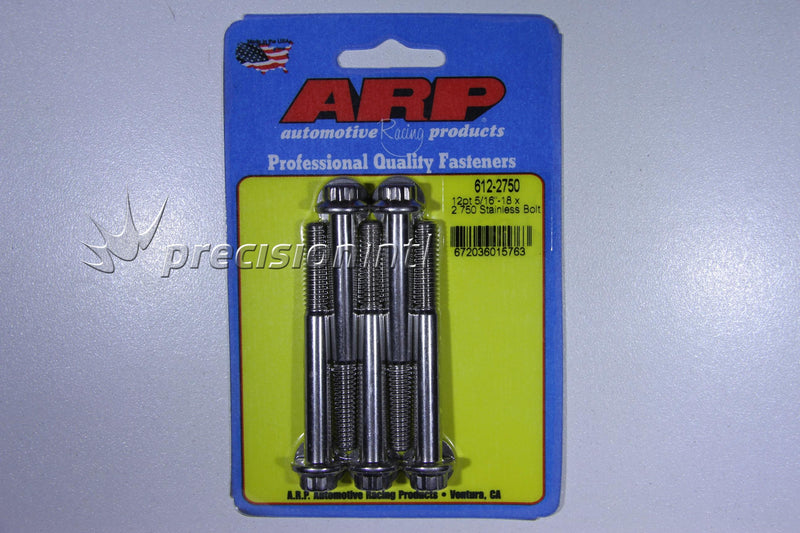 ARP 612-2750 5/16-18 X 2.750 12PT SS PACK OF 5 BOLTS