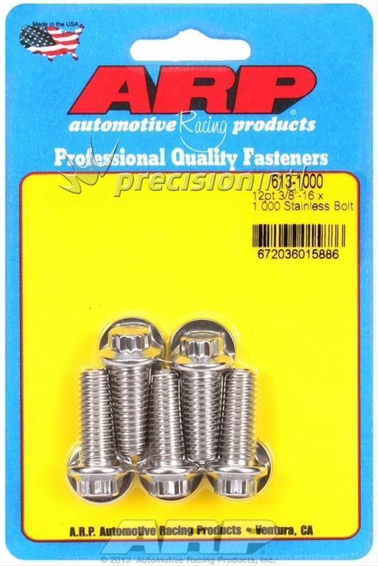 ARP 613-1000 3/8-16 X 1.000 12PT SS PACK OF 5 BOLTS